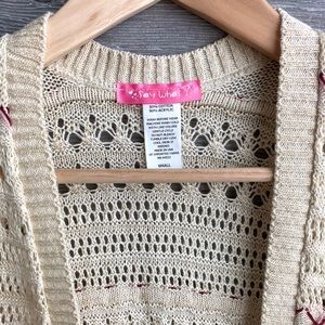 Say What? Shirts & Tops - Open knit beige cardigan girls size small Say What? Shirts & Tops - Open knit beige cardigan girls size small